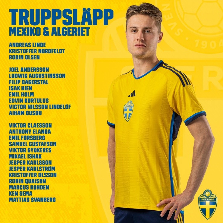 Los convocados de Suecia vs. México