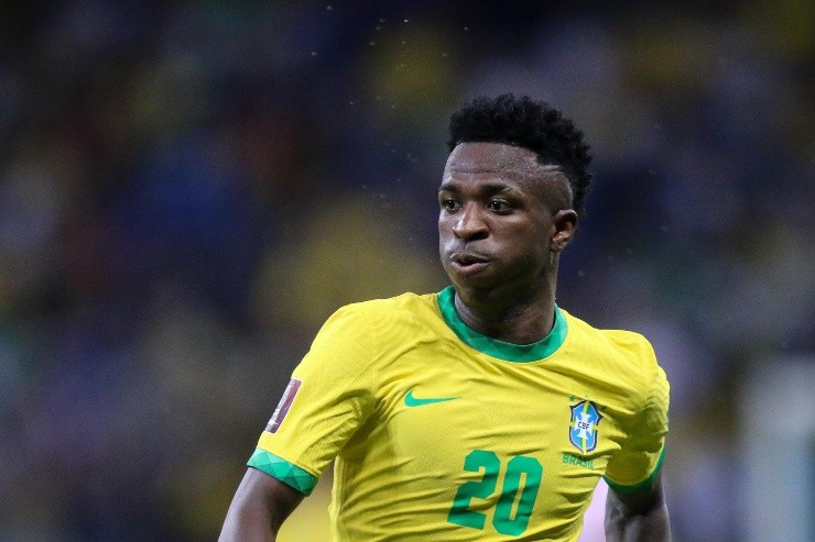 MG - Belo Horizonte - 01/02/2022 - ELIMINATORIAS COPA DO MUNDO 2022 - Vinicius Junior jogador do Brasil durante partida contra o Paraguai no estadio Mineirao pelo campeonato Eliminatorias Copa do Mundo 2022. Foto: Fernando Moreno/AGIF