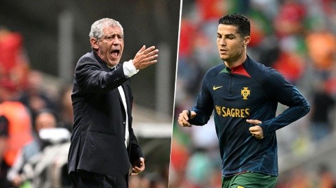 Santos y Ronaldo con Portugal.