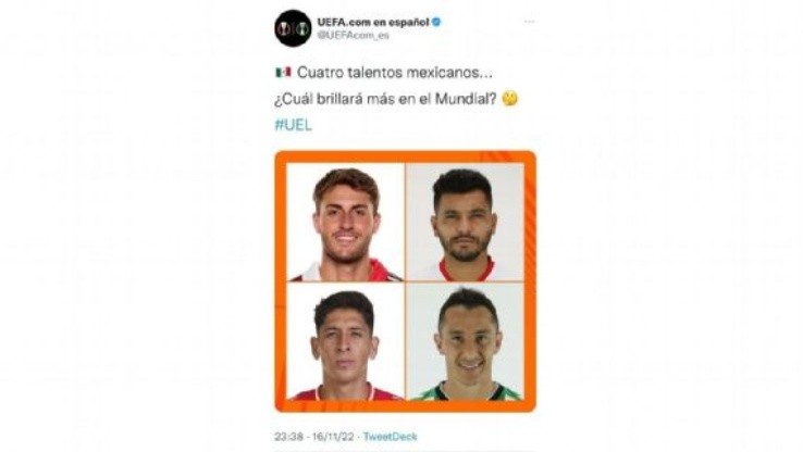 Publicación de UEFA | Twitter