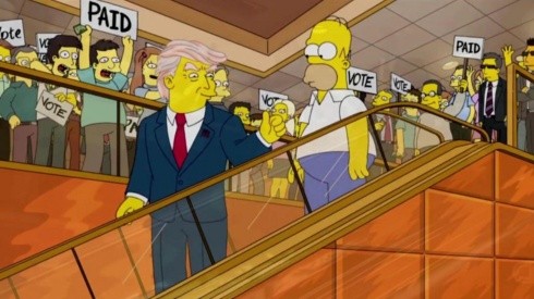 Lo hicieron otra vez: Los Simpson predijeron la candidatura de Donald Trump en 2024.