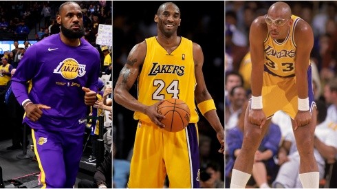 LeBron James, Kobe Bryant y Kareem Abdul-Jabbar