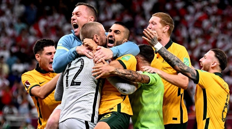 Photo by Joe Allison/Getty Images - Austrália chegou a Copa do Mundo, depois de bater o Peru na repescagem