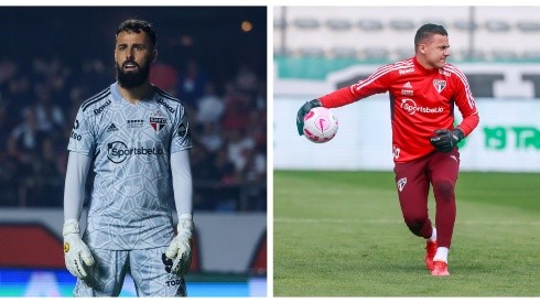 Marcello Zambrana/AGIF e Luiz Erbes/AGIF - Felipe Alves e Jandrei pelo SPFC.