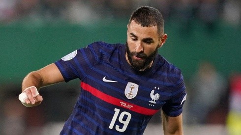 Benzema en juego con Francia.