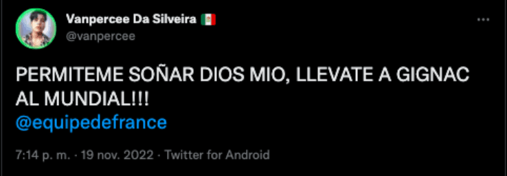 Tweets pidiendo a Gignac en el Mundial | Twitter
