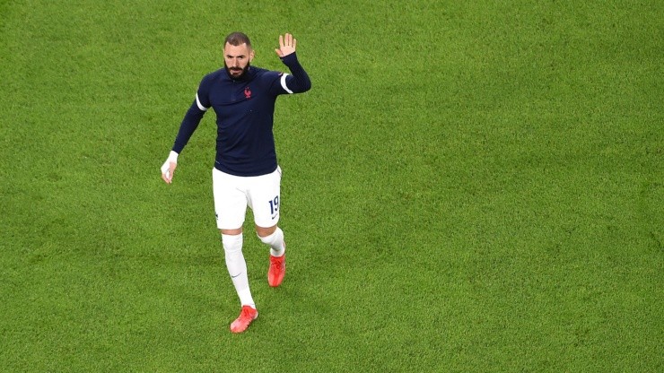 Benzema en juego con Francia.