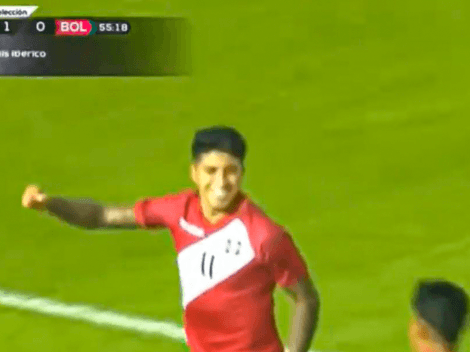 Luis Iberico marcó el 1-0 de Perú ante Bolivia en Arequipa