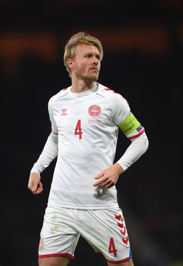 Kjaer es uno de los referentes de Dinamarca. (Getty Images)