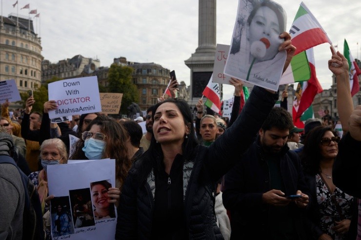 Protestas de iraníes en Europa (Getty Images)