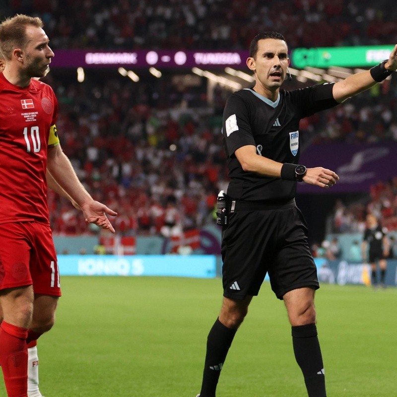 César Ramos y su polémica decisión en el empate entre Dinamarca y Túnez