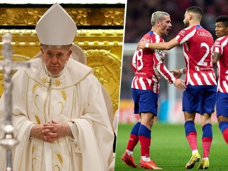 Atlético de Madrid intervendrá en el tratamiento de rodilla del Papa Francisco