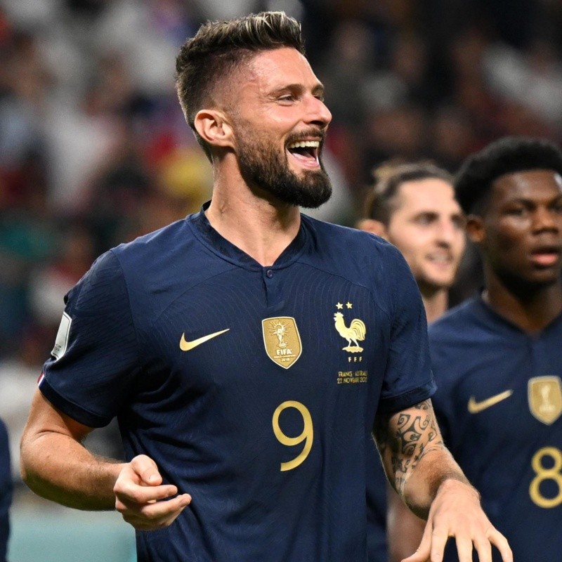 Oliver Giroud se codea con los mejores de la historia de Francia