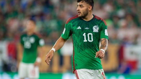 Mexico v Poland - FIFA World Cup, WM, Weltmeisterschaft, Fussball Qatar 2022 Group C Alexis Vega of Mexico during the FI