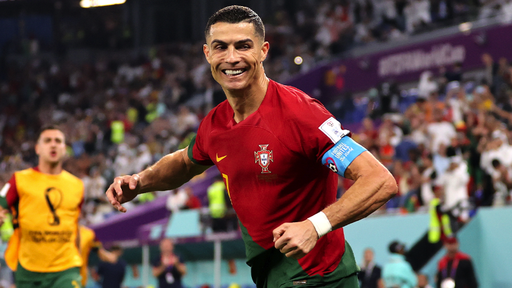 Cristiano Ronaldo convirtió un gol en su debut en el Mundial de Qatar 2022