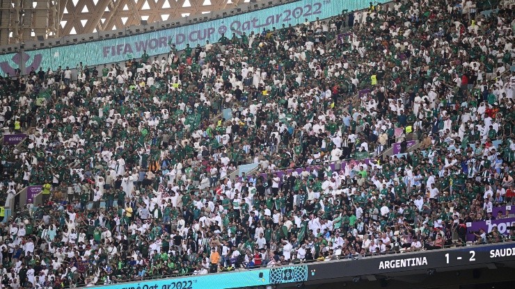 Partido entre Argentina y Arabia Saudita.