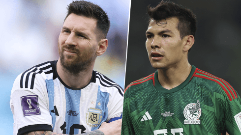 Argentina juega contra México en el Mundial de Qatar 2022.