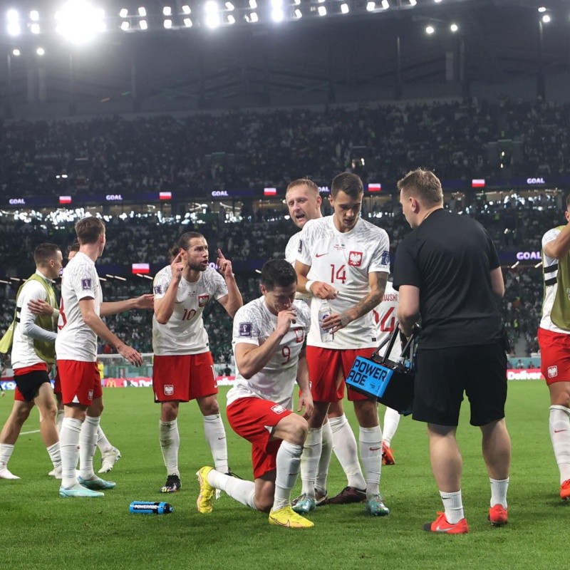 Momento emotivo: Lewandowski rompió en llanto con su primer gol en la Copa del Mundo