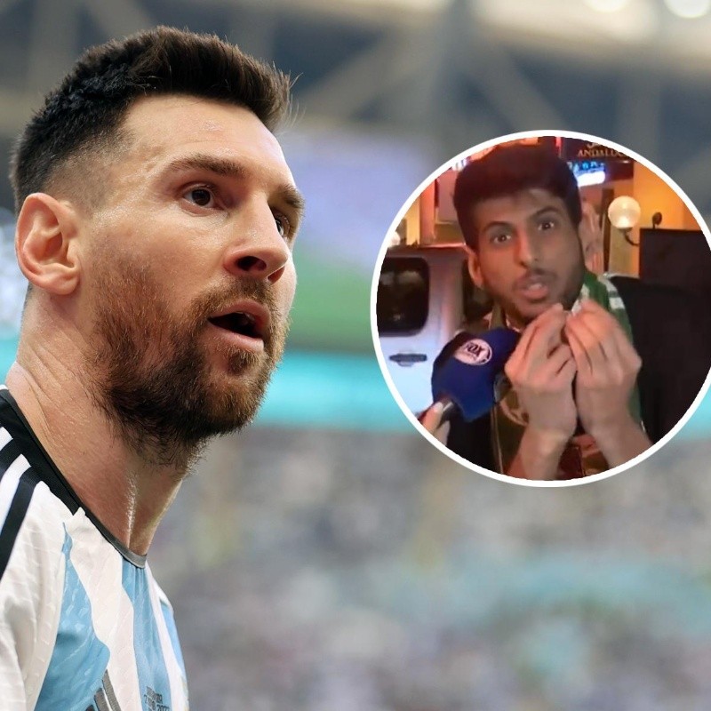 "Messi, chau": El pedido de un fanático de Arabia Saudita a la Selección Mexicana