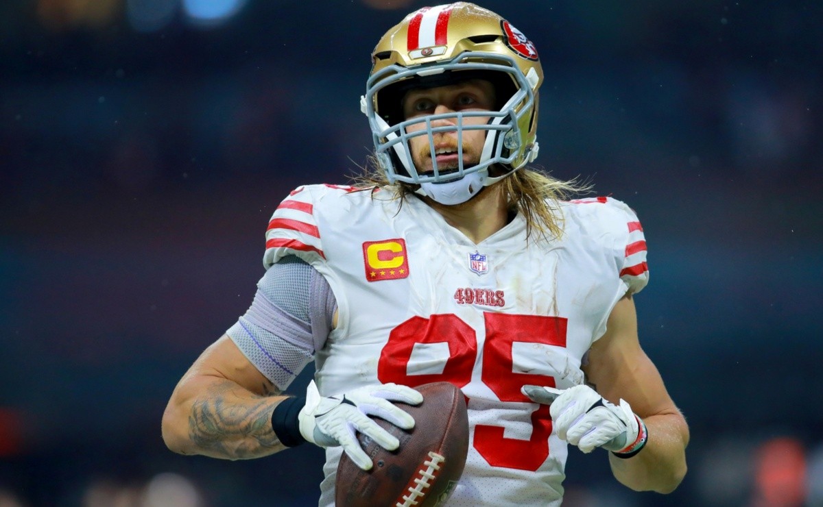 George Kittle, de los San Francisco 49ers, mostró su peculiar