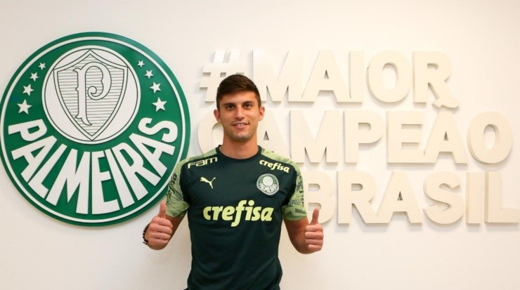 Kuscevic não garantiu que permanecerá no Palmeiras em 2023. Foto: César Greco/ Palmeiras
