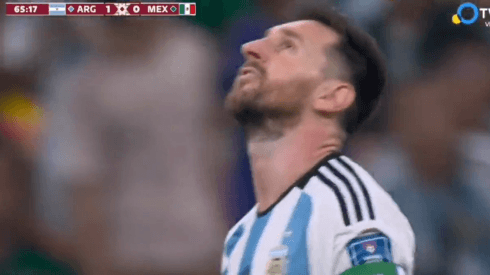 ¿Dijo "Gracias, Diego"? Todos hablan de la dedicatoria de Messi tras su gol