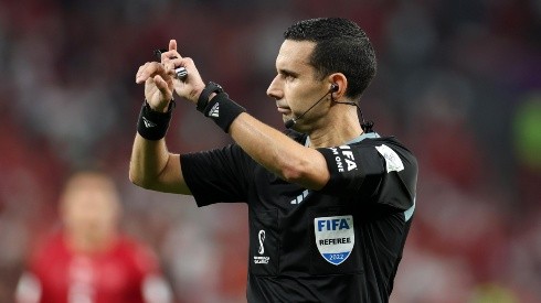 César Ramos, el árbitro de Bélgica vs. Marruecos en el Mundial.