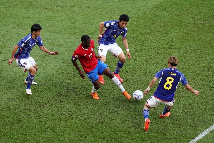 Japón y Costa Rica casi no generaron ocasiones de peligro. (Getty Images)