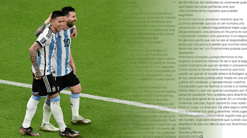 Es viral: la carta de Enzo Fernández a Messi cuando decidió retirarse de la Selección en 2016