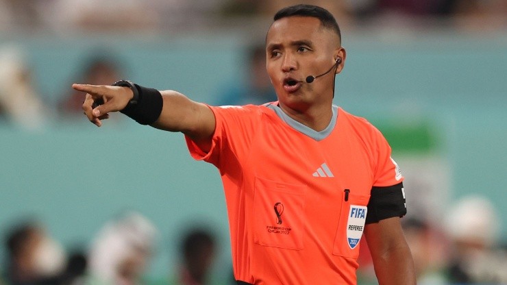 Referee Ivan Arcides Barton Cisneros during the FIFA World Cup