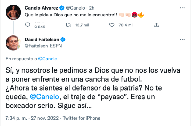 Tweet Canelo Faitelson 1