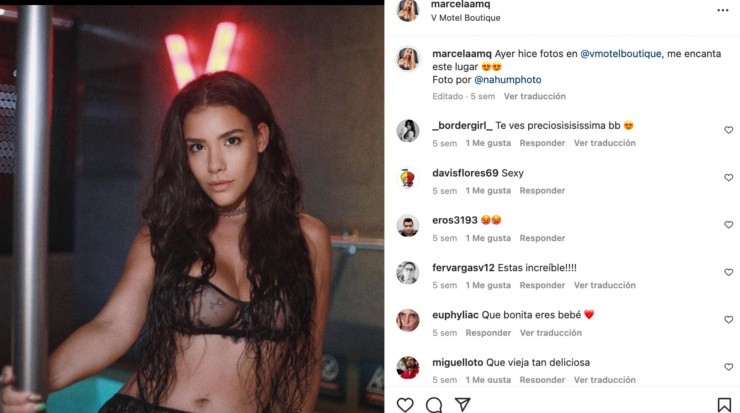 Marcela Moss en Instagram