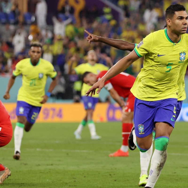 Un golazo de Casemiro le dio el triunfo a Brasil ante Suiza