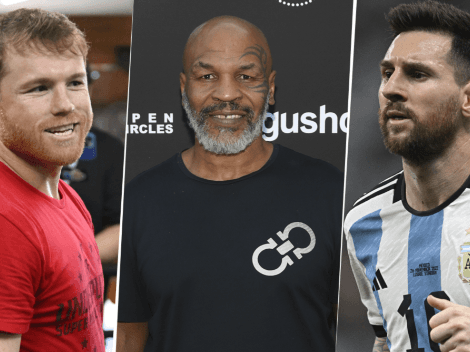 Canelo vs. Messi: el día que Tyson llegó con una camiseta de Argentina