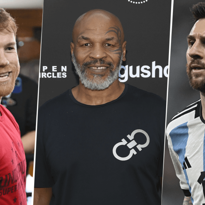 Canelo vs. Messi: el día que Tyson llegó con una camiseta de Argentina