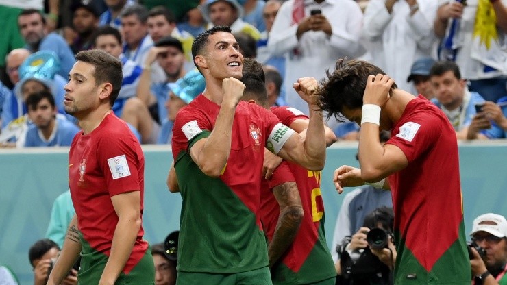 Cristiano Ronaldo celebra la apertura del marcador.