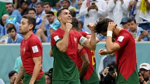 Cristiano Ronaldo celebra la apertura del marcador.