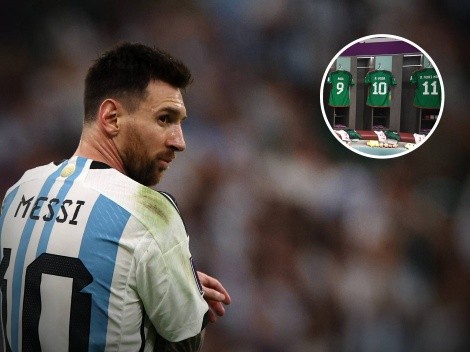 Se revela de qué jugador era la camisa que Messi dejó en el piso