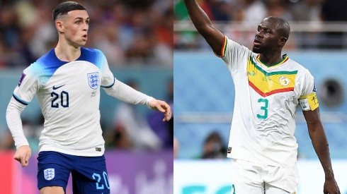 Phil Foden (left) and Kalidou Koulibaly (right)