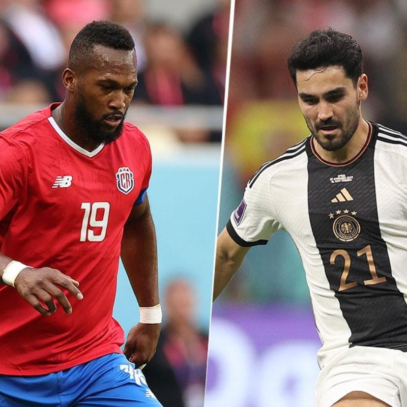 Costa Rica vs Alemania: alineaciones para el partido de Qatar 2022