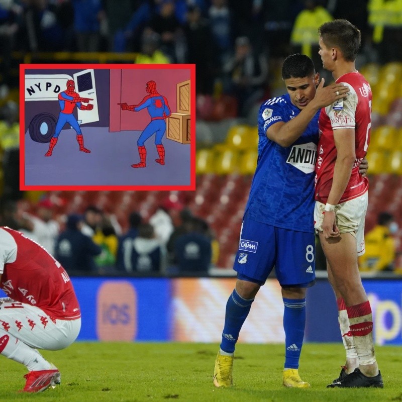 Los mejores memes que dejó la eliminación de Millonarios y Santa Fe