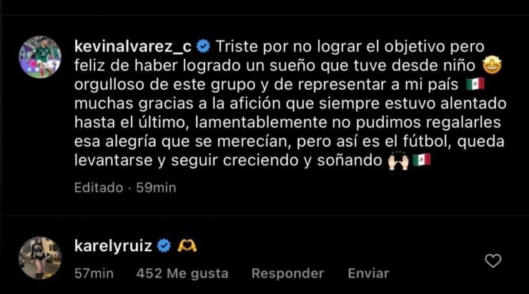 Karely Ruiz lanza mensaje a Kevin Álvarez