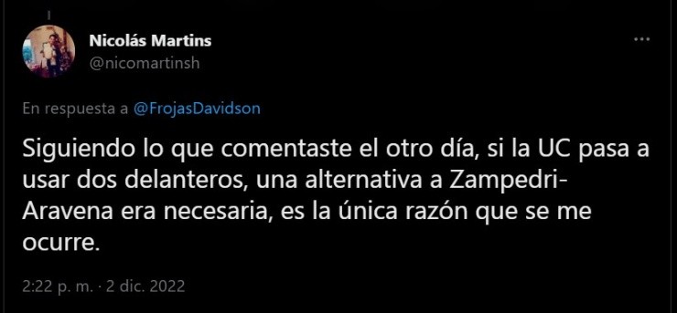 Franco Di Santo Universidad Católica