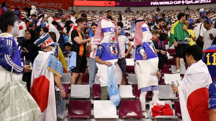 Los aficionados de Japón han dado muestras de civismo en los estadios mundialistas.
