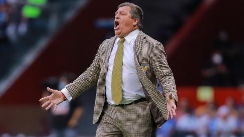 Miguel Herrera during a game with Tigres