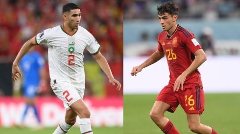 Marruecos y España luchan por no quedar eliminados en octavos de final.