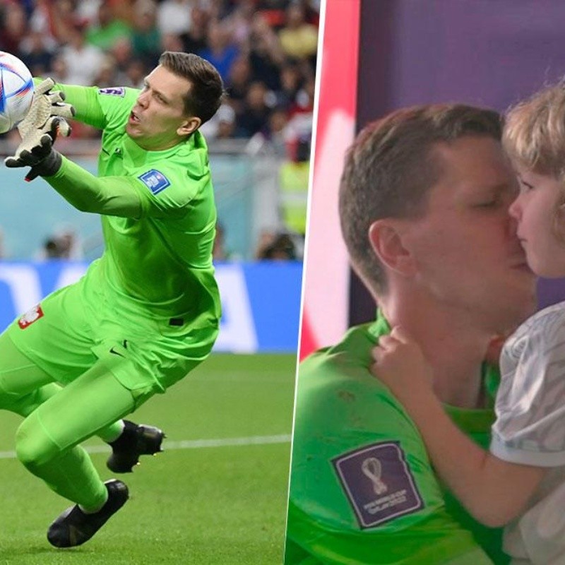 De la serie, grandes imágenes: hija de Szczesny llorando por eliminación de Polonia