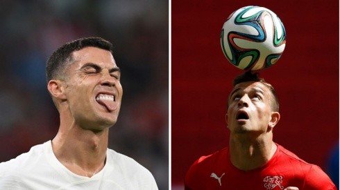 Getty Images/Claudio Villa e Agif/Wagner Meier - Cristiano Ronaldo e Shaqiri fazem duelo