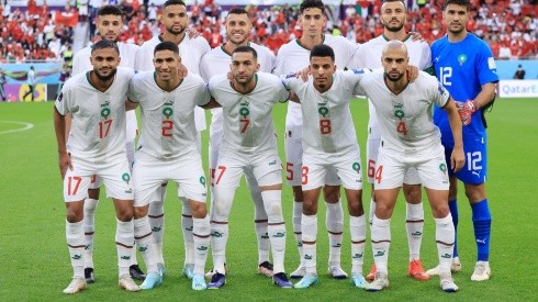 Jugadores de Marruecos en Qatar 2022.