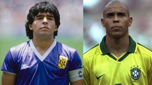 Diego Maradona y Ronaldo Nazario.